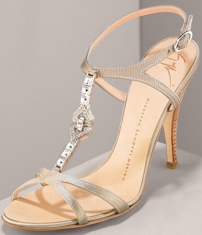 Giuseppe Zanotti Jeweled T-Strap Sandal - Source: Bergdorf Goodman