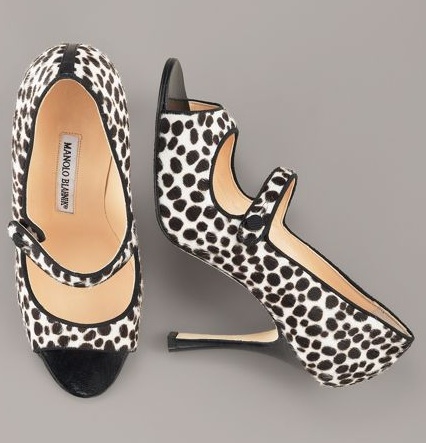 Manolo Blahnik Open-Toe Mary Jane Pump - NeimanMarcus.com