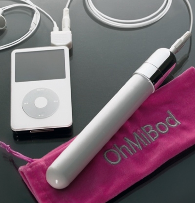OhMiBod / iPod -Source - http://www.itechnews.net/wp-content/uploads/2007/02/ohmibod-ipod.jpg