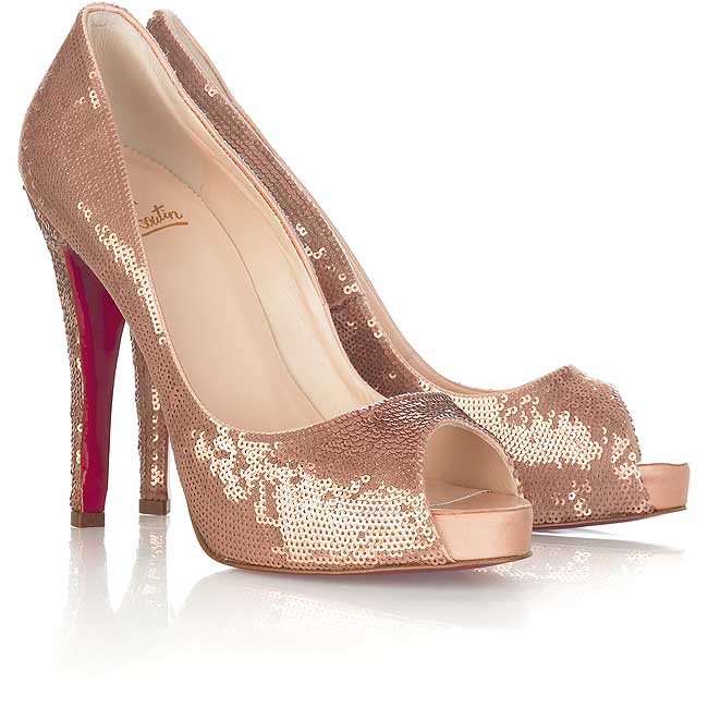 Christian Louboutin Prive paillette platforms - Net-a-Porter