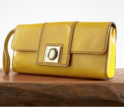 Flatiron Embossed Lady Clutch - Banana Republic