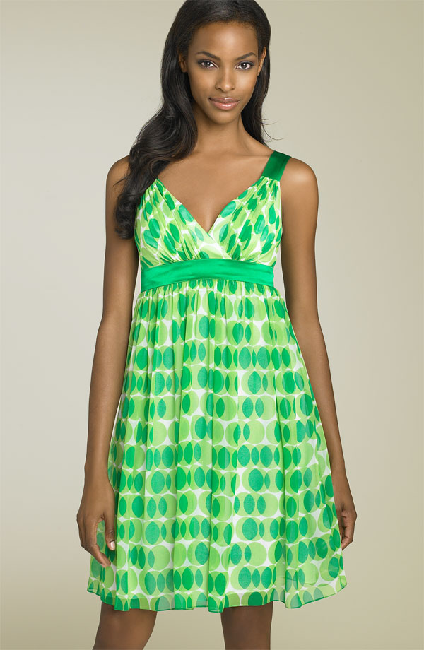 Maggy London Geometric Print Babydoll Dress - Nordstrom.com