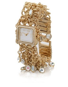 Betsey Johnson Multi Charm Bracelet Watch (Another View)