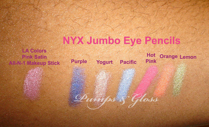 LA Colors All-in-1 Makeup Stick and NYX Jumbo Eye Pencils