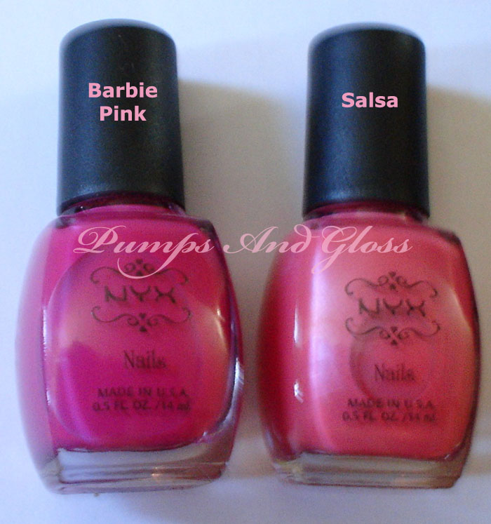 NYX Barbie Pink and Salsa