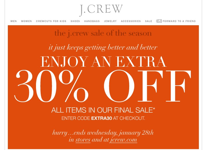 Groenlandia cucire Esenzione j crew holiday promo code conformarsi