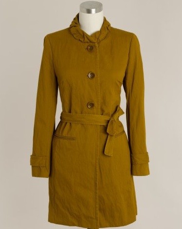 JCrew Twisted-cotton trench