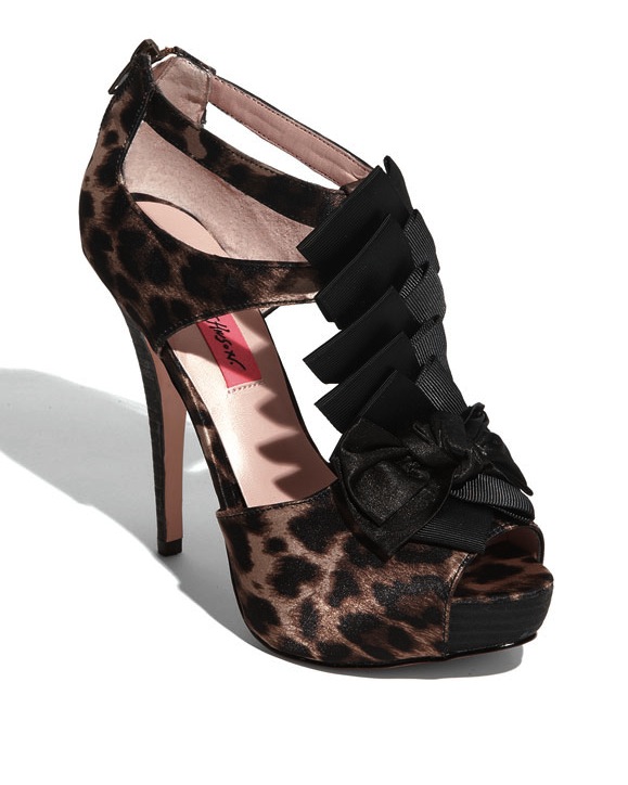 betsey johnson leopard heels