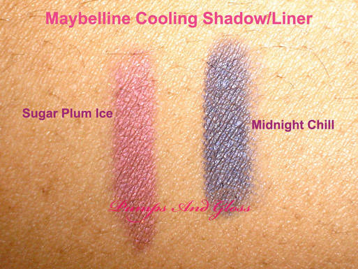 Maybelline Cooling Effect Shadow Liner Sugar Plum Ice and Midnight Chill