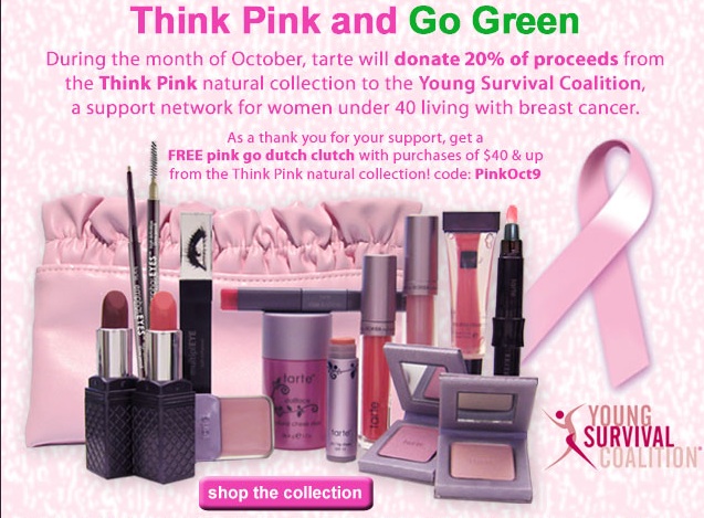Tarte Think Pink and Go Green