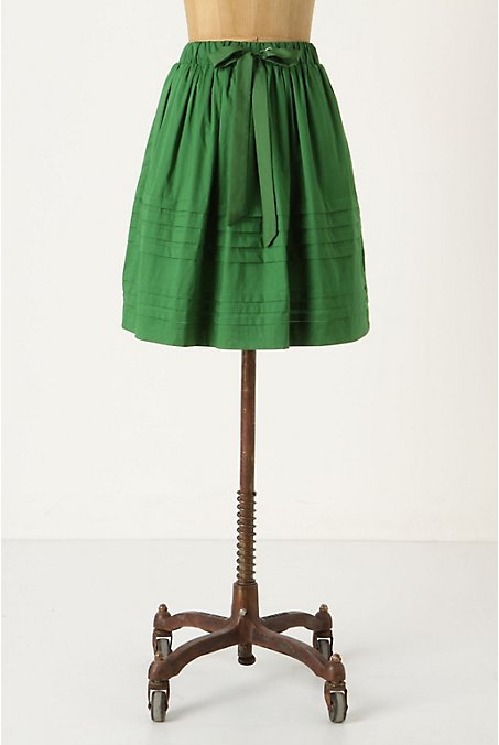 Refashion Co-op: Kelly green skirt