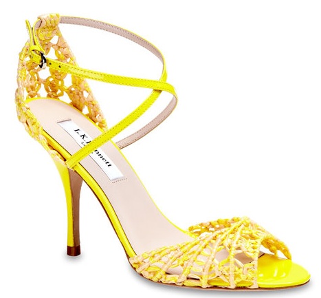 Friday Footwear - LK Bennett Azure Sandal Yellow - Citrus – Pumps & Gloss